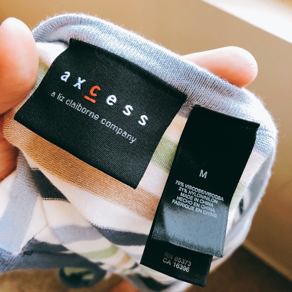 Axcess Liz Clairborne Multi Stripe Summer Tank - Picture 4 of 4